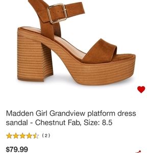 8.5 madden girl chunky heel
